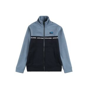 Jack & Jones Junior Mikina 'DELFIELD'  modrá / námořnická modř / kouřově modrá / bílá