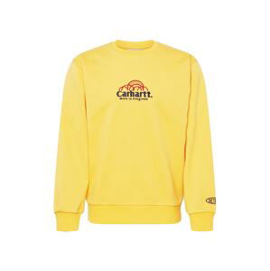 Carhartt WIP Mikina  žlutá / noční modrá / červená