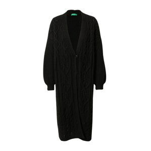 UNITED COLORS OF BENETTON Pletený kabátek  černá
