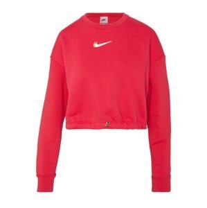 Nike Sportswear Mikina  béžová / červená / bílá