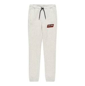 Jack & Jones Junior Kalhoty  bílá / černá / oranžově červená