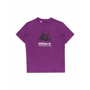 ADIDAS ORIGINALS Tričko  fialová / bílá / černá