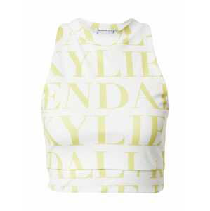 KENDALL + KYLIE Top  limone / bílá