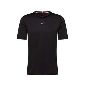 Tommy Sport Tričko  černá / bílá / červená / tmavě modrá