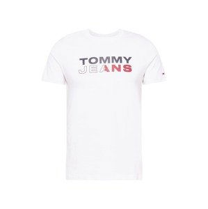 Tommy Jeans Tričko  námořnická modř / krvavě červená / bílá