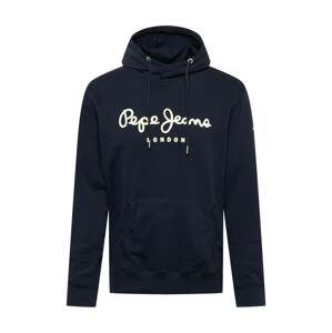 Pepe Jeans Mikina 'George'  bílá / noční modrá