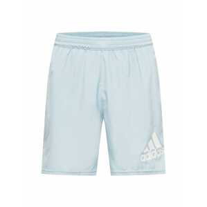 ADIDAS SPORTSWEAR Sportovní kalhoty 'Run It'  pastelová modrá / bílá