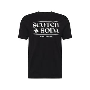 SCOTCH & SODA Tričko  černá / bílá