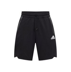 ADIDAS PERFORMANCE Sportovní kalhoty  černá / bílá / šedá