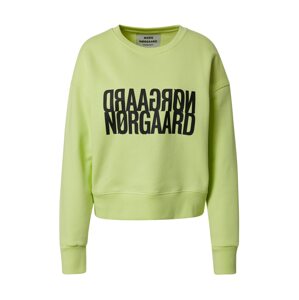 MADS NORGAARD COPENHAGEN Mikina  limetková / černá