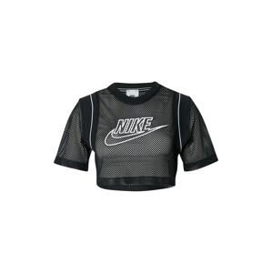 Nike Sportswear Tričko  černá / bílá