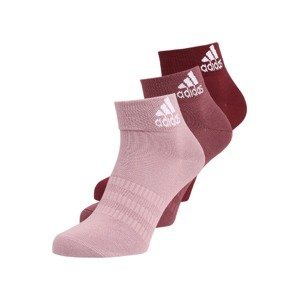 ADIDAS SPORTSWEAR Sportovní ponožky 'LIGHT ANK'  bobule / světle růžová / burgundská červeň / bílá