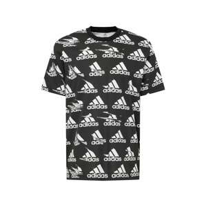 ADIDAS PERFORMANCE Funkční tričko  černá / bílá