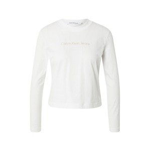 Calvin Klein Jeans Tričko  světle šedá / bílá