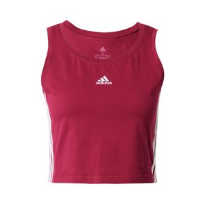 ADIDAS PERFORMANCE Sportovní top  burgundská červeň / bílá