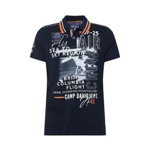 CAMP DAVID Tričko  námořnická modř / oranžová / bílá