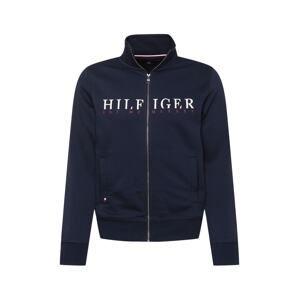 TOMMY HILFIGER Mikina s kapucí  bílá / červená / marine modrá