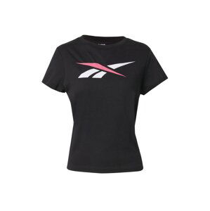 Reebok Sport Funkční tričko  černá / bílá / pink