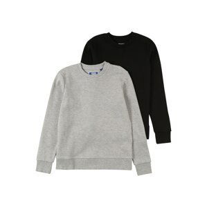 Jack & Jones Junior Mikina  šedý melír / černá