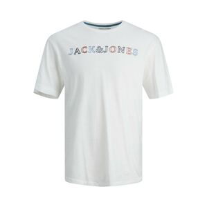 JACK & JONES Tričko 'Art'  bílá / světlemodrá / námořnická modř / červená