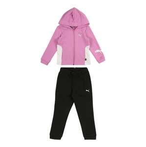 PUMA Joggingová souprava  pink / bílá / šedá