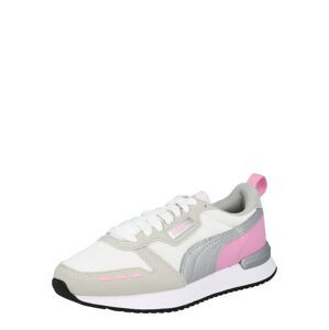 PUMA Tenisky  bílá / světle šedá / pink / stříbrná