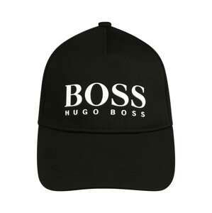 BOSS Kidswear Klobouk  černá / bílá