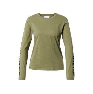 KENDALL + KYLIE Tričko  khaki / černá