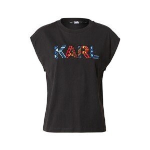 Karl Lagerfeld Tričko  černá / mix barev