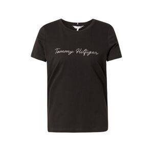 TOMMY HILFIGER Tričko  černá / stříbrná