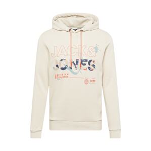 JACK & JONES Mikina 'Game'  krémová / mix barev