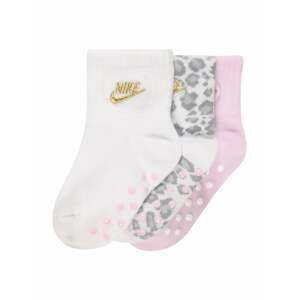Nike Sportswear Ponožky 'MINI ME'  bílá / šedá / tmavě šedá / zlatá / růžová
