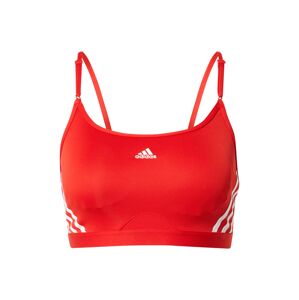 ADIDAS PERFORMANCE Sportovní podprsenka  červená / bílá