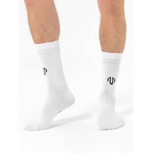 MOROTAI Sportovní ponožky ' Brand Logo Crew Socks '  bílá