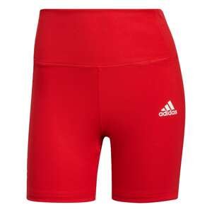 ADIDAS SPORTSWEAR Sportovní kalhoty 'Designed to Move'  červená / bílá