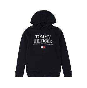 TOMMY HILFIGER Mikina  bílá / červená / noční modrá