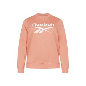 Reebok Sport Sportovní mikina  korálová / bílá