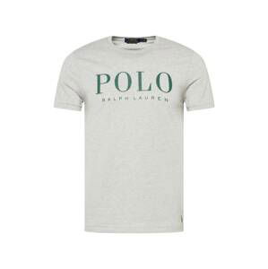 Polo Ralph Lauren Tričko  šedý melír / tmavě zelená