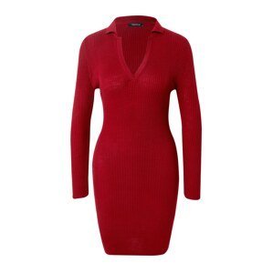 Trendyol Úpletové šaty  červená