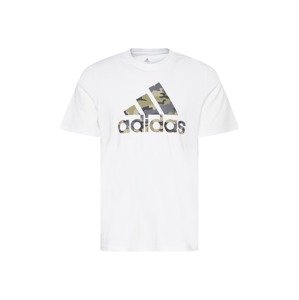 ADIDAS PERFORMANCE Funkční tričko  grafitová / khaki / olivová / bílá