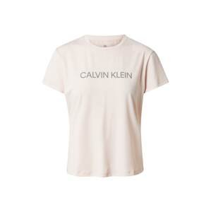 Calvin Klein Performance Funkční tričko  růžová / stříbrná
