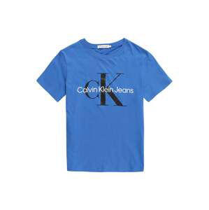 Calvin Klein Jeans Tričko  nebeská modř / černá / bílá