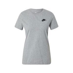 Nike Sportswear Tričko  šedý melír / černá