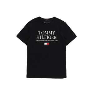 TOMMY HILFIGER Tričko  námořnická modř / ohnivá červená / bílá