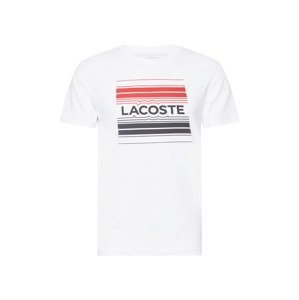 Lacoste Sport Funkční tričko  bílá / světle červená / černá