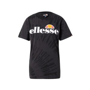 ELLESSE Tričko 'Albany'  černá / bílá / oranžová