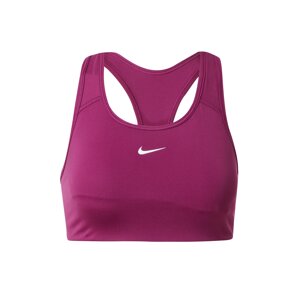 NIKE Sportovní podprsenka  ostružinová / bílá