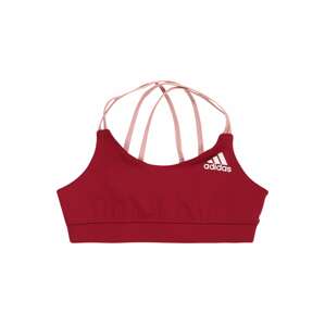 ADIDAS PERFORMANCE Sportovní top  burgundská červeň / bílá / bledě fialová