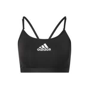 ADIDAS PERFORMANCE Sportovní podprsenka  černá / bílá