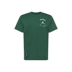 Jordan Tričko  tmavě zelená / bílá